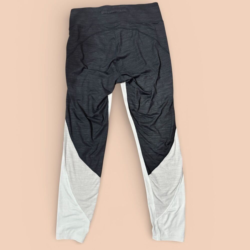 Outdoor Voices Colorblock Leggings Black & White High Rise Athleisure Minimalist